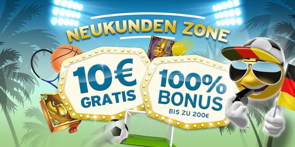 Die SunnyPlayer Neukunden Zone – 10€ Gratisbonus für 1€ bei der ersten Einzahlung!