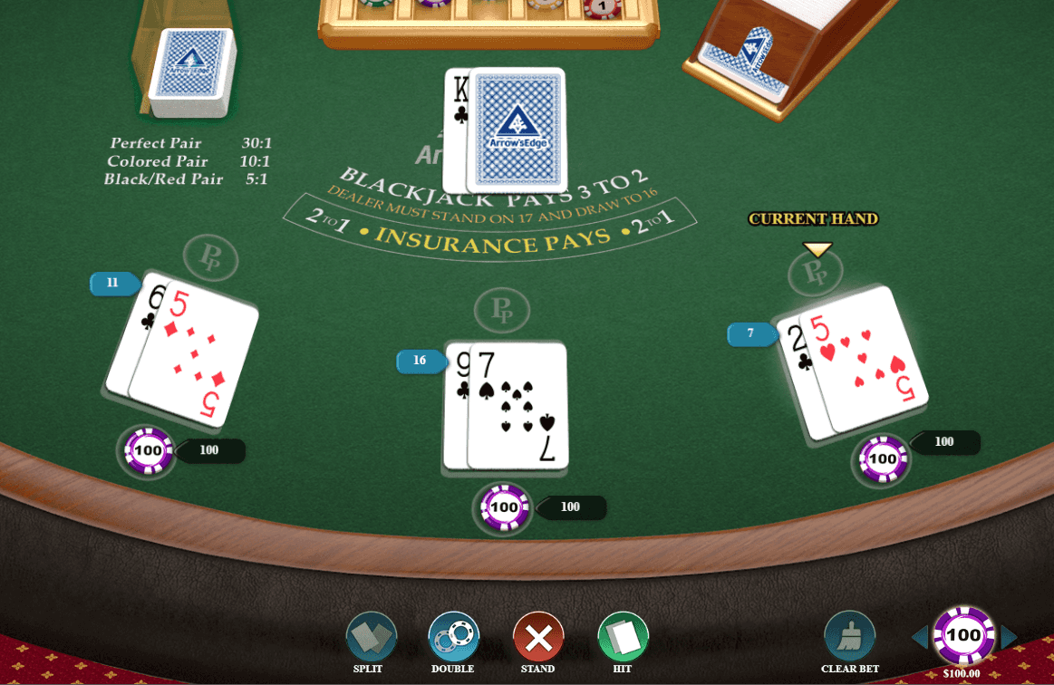 perfect pairs blackjack spielen