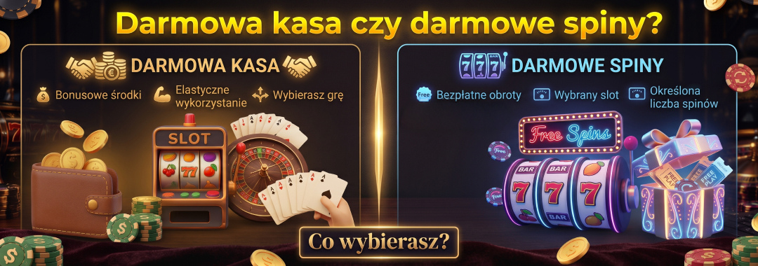Darmowa kasa czy darmowe spiny? 