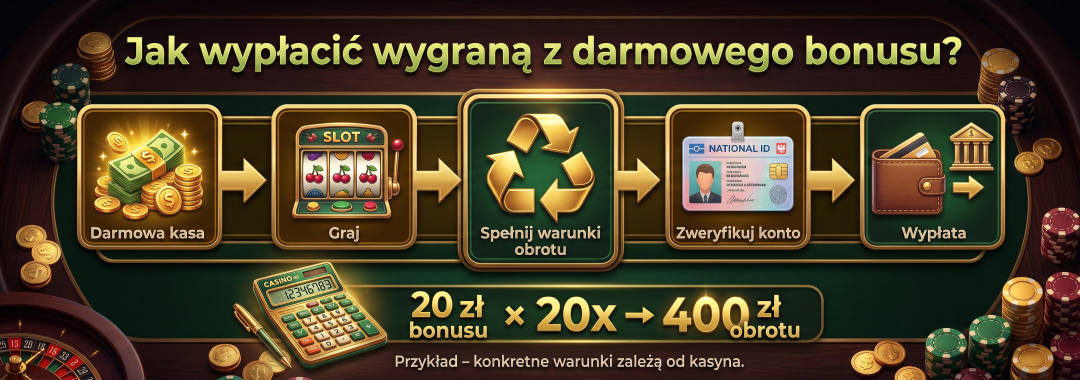 Jak wypłacić wygraną z darmowego bonusu? 
