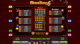 Sizzling 6 - Screenshot 1