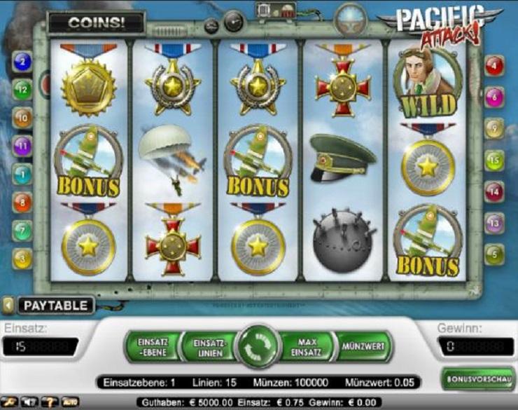 Pacific Attack spielautomaten kostenlos