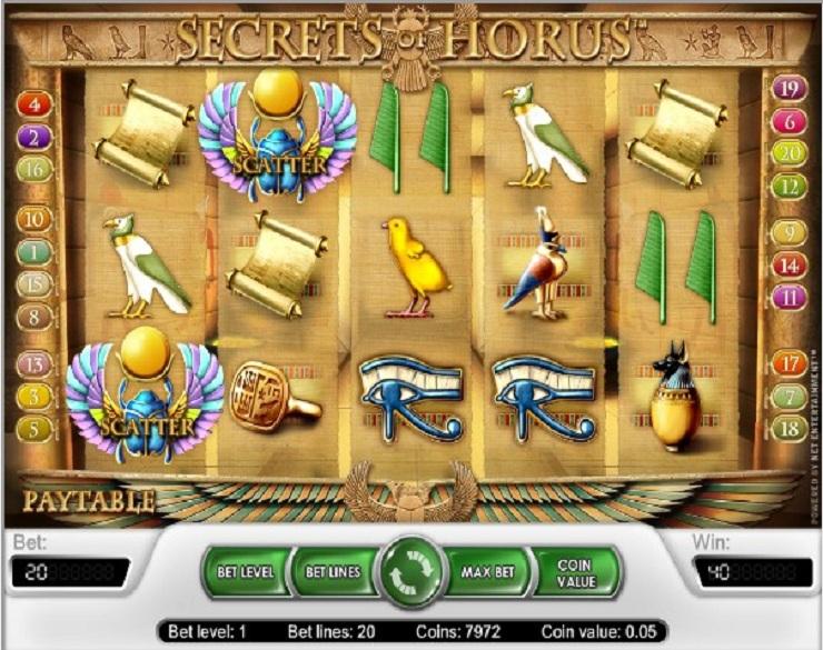 Secrets of Horus spielautomaten kostenlos