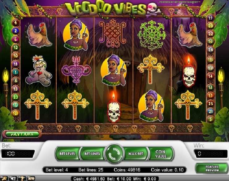 Voodoo Vibes spielautomaten kostenlos