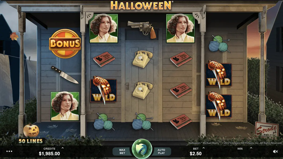 Halloween slot game