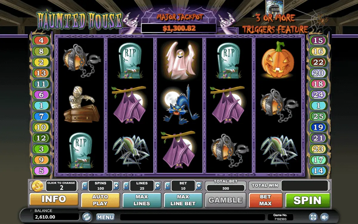 Haunted House Halloween spiel automat