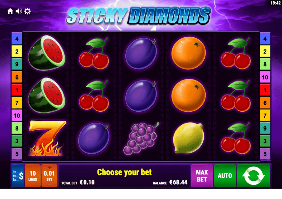 Sticky Diamonds Bally Wulff Spielautomat