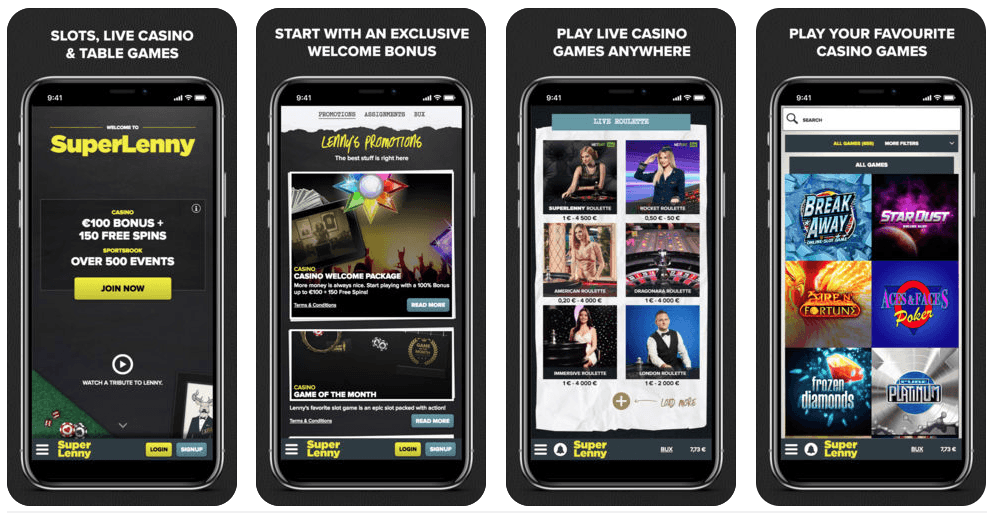 SuperLenny Casino Mobile App iPhone