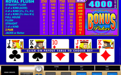Bonus Poker Bonus Poker
