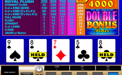 Double Bonus Poker Double Bonus Poker