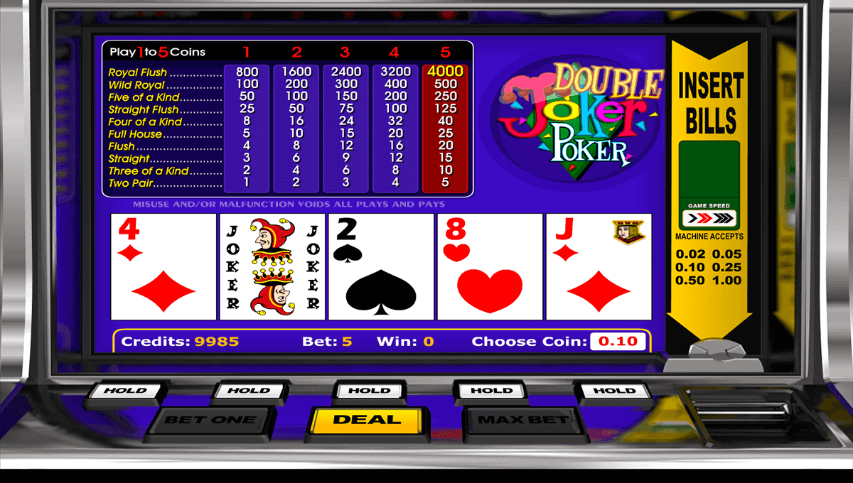 hi lo double up joker poker