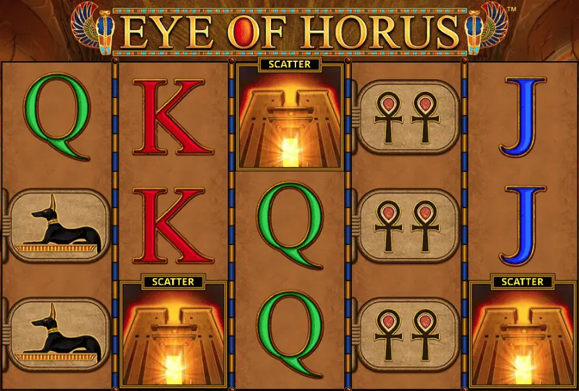 Eye of Horus spiel scatter symbole