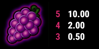 Fancy Fruits kostenlos spielen online trauben symbol auszahlungswerte