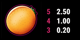 Fancy Fruits kostenlos spielen online orangen symbol auszahlungswerte