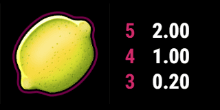 Fancy Fruits kostenlos spielen online zitrone symbol auszahlungswerte