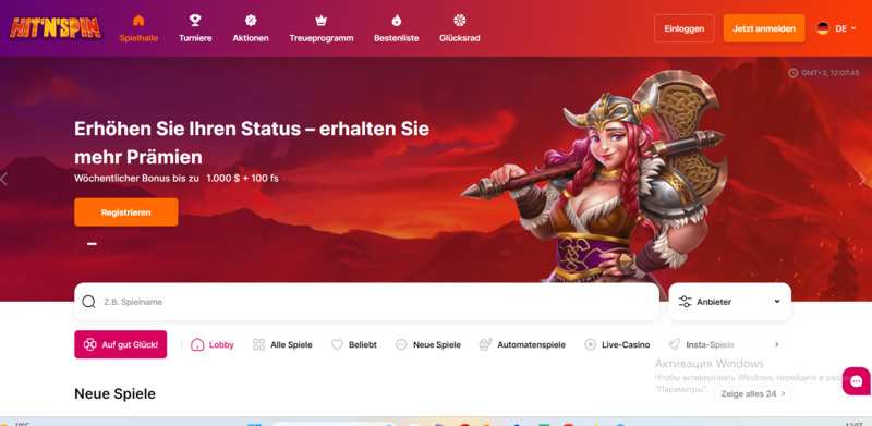 Hit’n’Spin Casino 50 Freispiele 