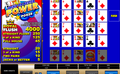 Jacks or Better 4 Play Power Poker Jacks or Better 4 Play Power Poker