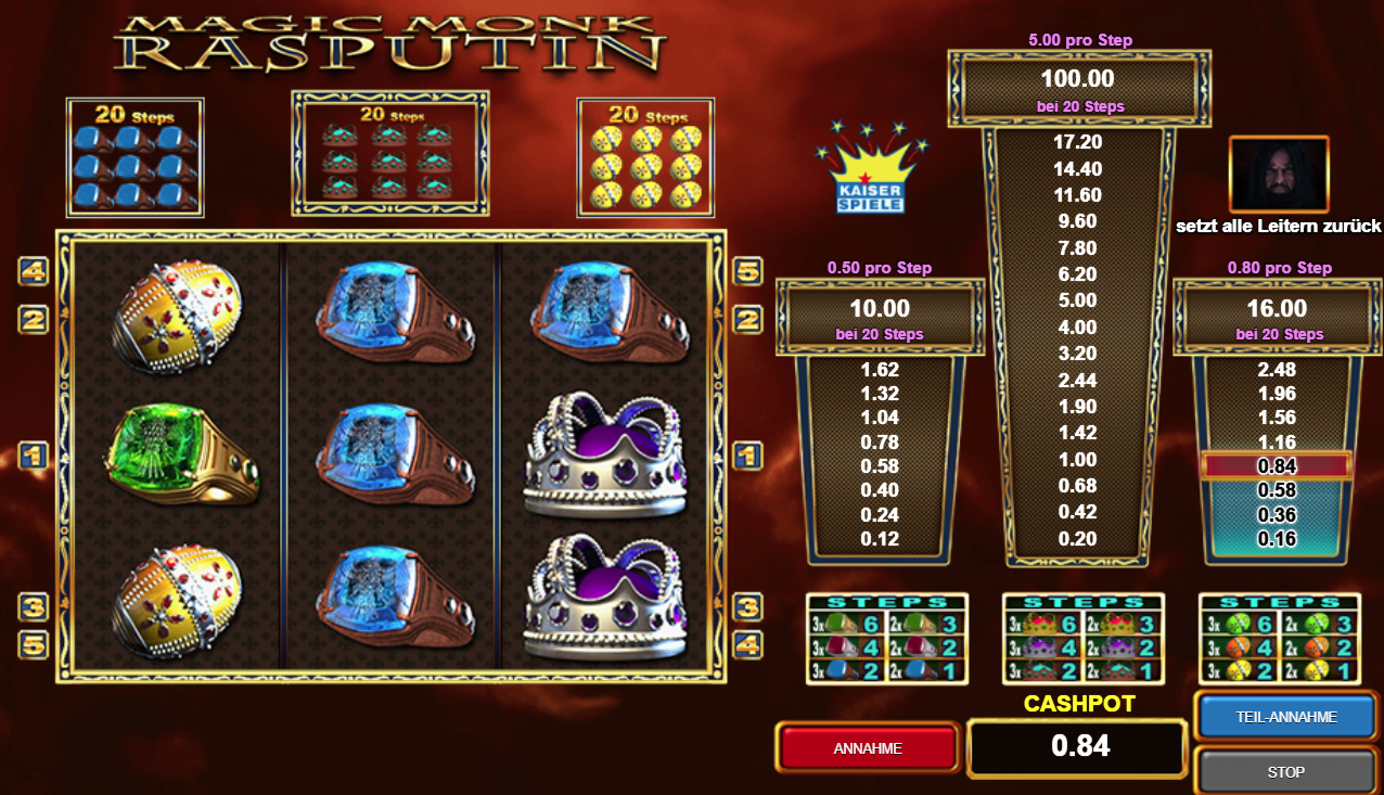 magic monk rasputin online casino