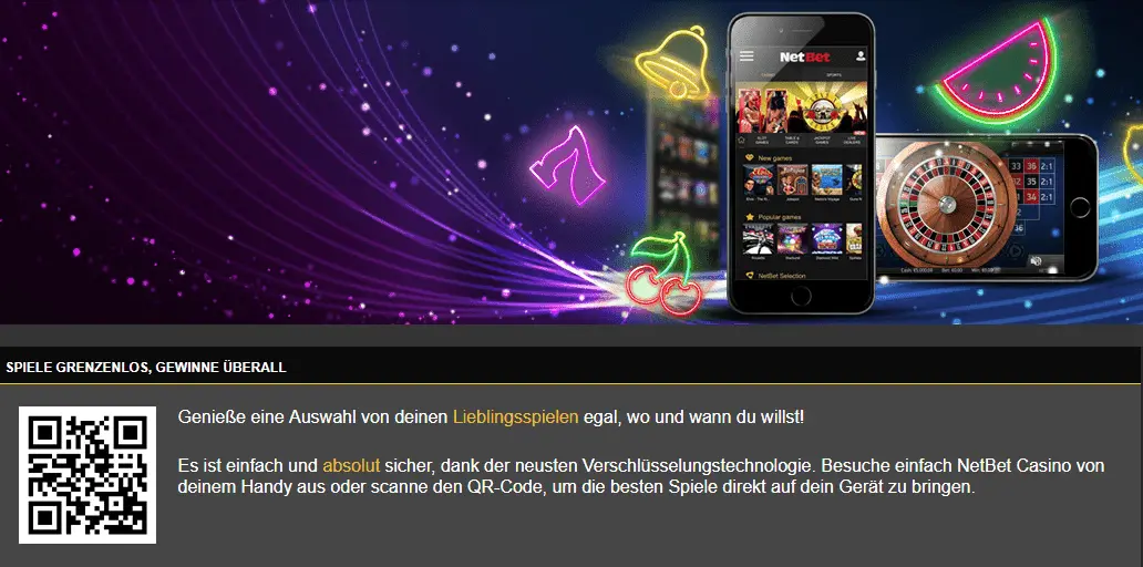 NetBet Mobile App QR Code