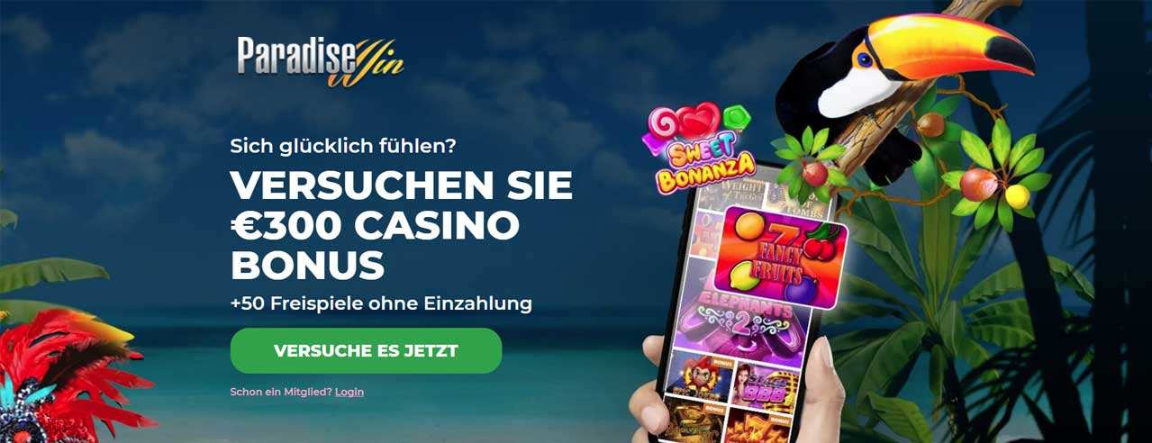 paradisewin casino no deposit bonus 5 euro