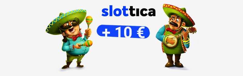 Der Slottica Registrierungsbonus ohne Einzahlung: 10 Euro Startguthaben